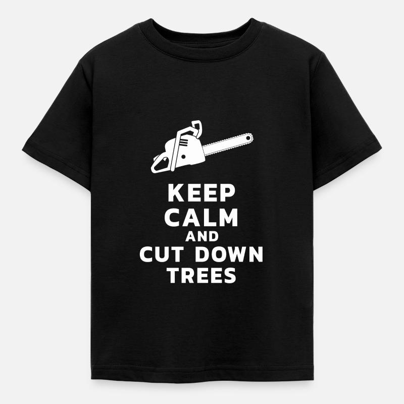 Tronçonneuse tronçonneuse - T-shirt Enfant - noir