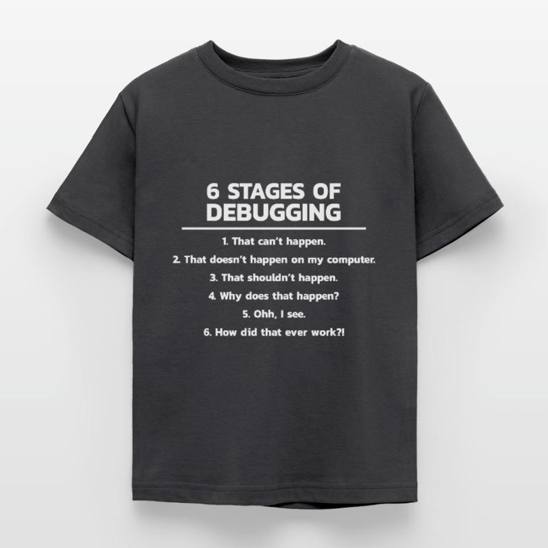 Programmeur Debugging Debug T-shirt Enfant