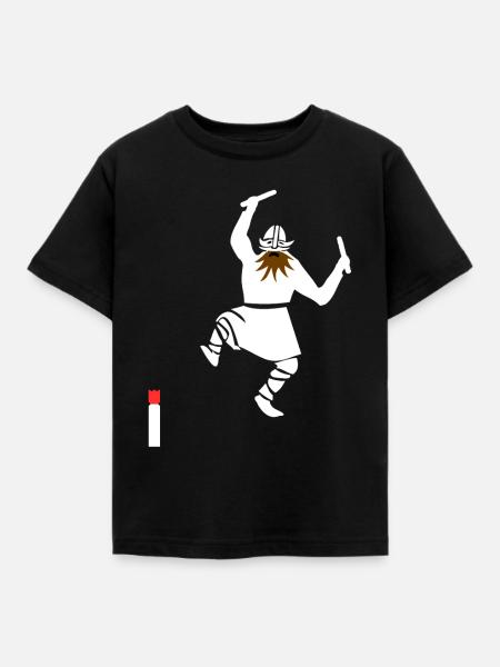 Kubb - Kinder T-Shirt - Schwarz