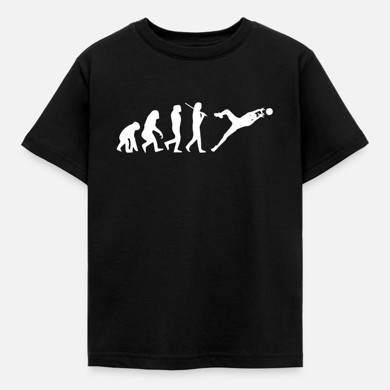 torwart evolution - Kinder T-Shirt - Schwarz