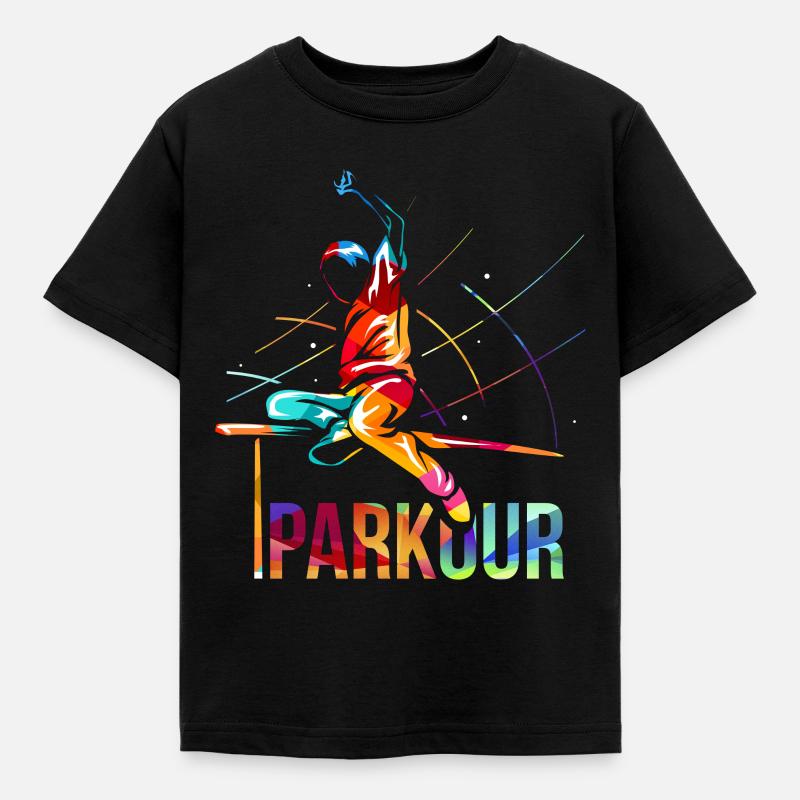 Parkour Geschenk - Kinder T-Shirt - Schwarz