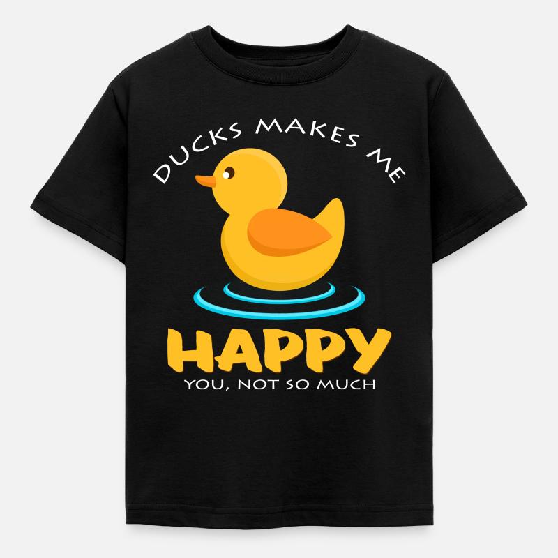 ducks - Kids' T-Shirt - black