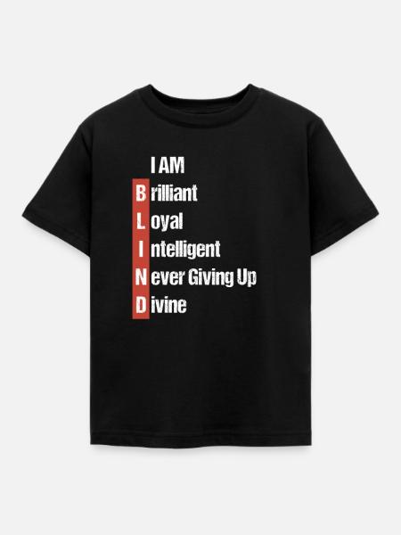 Blind - Kids' T-Shirt - black