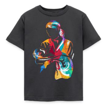 midwife - Kids' T-Shirt - dark grey - Front - AI Model Kid Female (0cm)