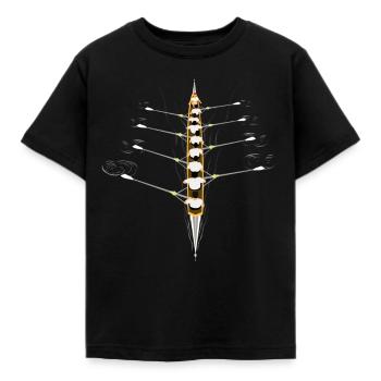 Rowing Eight Rowing Boat Rowing - Kids' T-Shirt - black - Front - AI Model Kid Female (0cm)