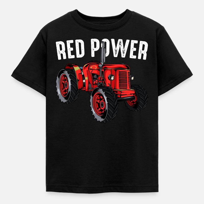 tractor - Kids' T-Shirt - black