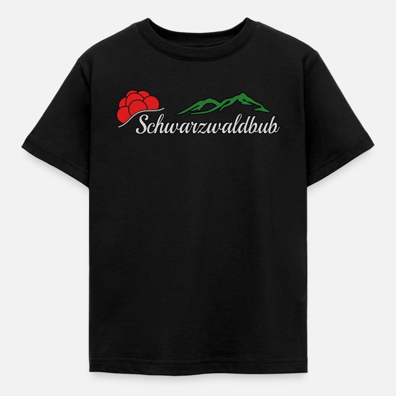 Schwarzwaldbub Schwarzwald - Kinder T-Shirt - Schwarz