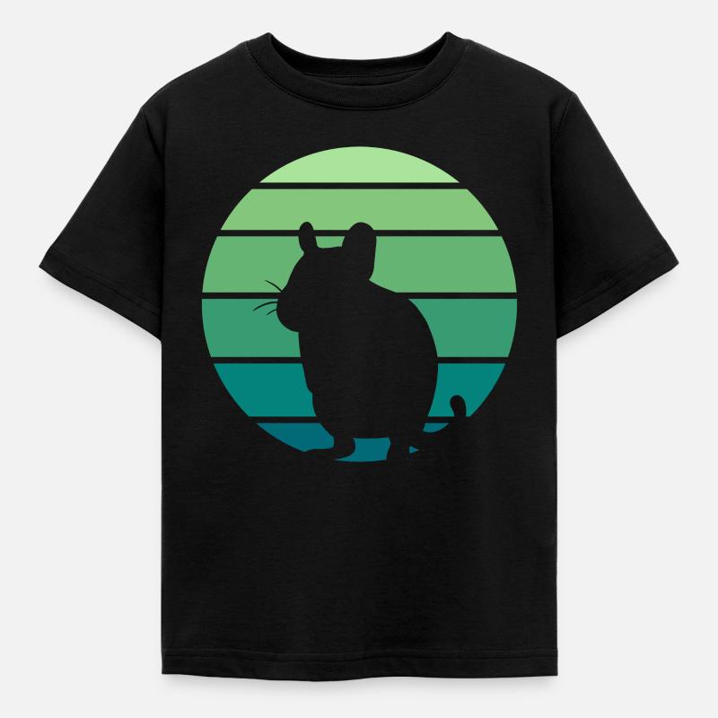 Degu Nagetier - Kinder T-Shirt - Schwarz