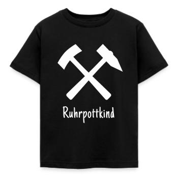 Ruhrpottkind Ruhrpott Ruhrgebiet - Kinder T-Shirt - Schwarz - Vorne - AI Model Kid Female (0cm)