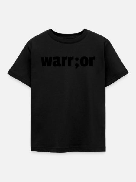 Warrior - Kinder T-Shirt - Schwarz