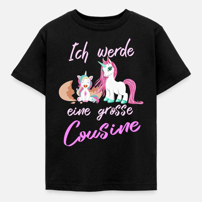 Fetter unicorn baby pink - T-skjorte for barn - svart
