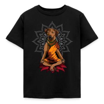 Rhodesian Ridgeback - T-shirt Enfant - noir - Devant - AI Model Kid Female (0cm)