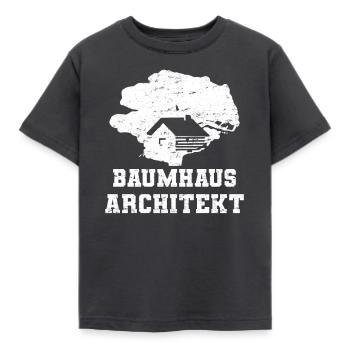 Treehouse architect children - Kids' T-Shirt - dark grey - Front - AI Model Kid Female (0cm)