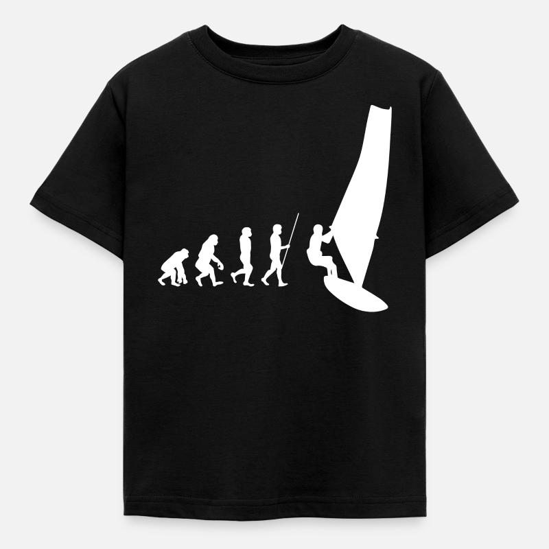 Kitesurfing Kitesurfing Evolution - Kids' T-Shirt - black