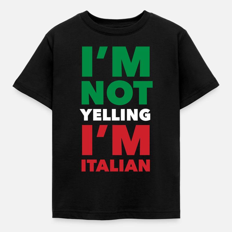 Funny Italian Gift - Kids' T-Shirt - black