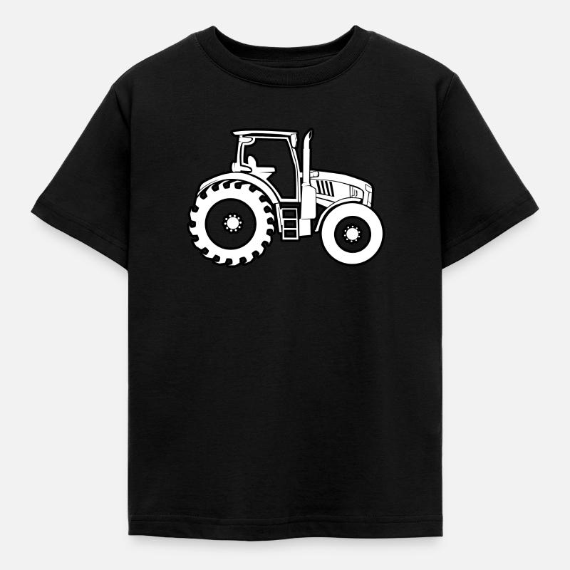 tractor - Kids' T-Shirt - black