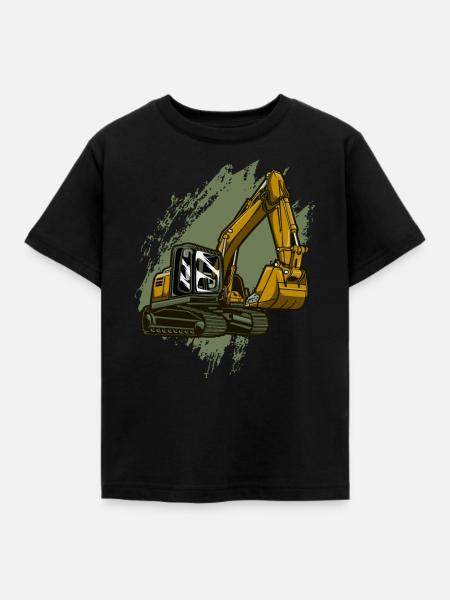 Bagger - Kinder T-Shirt - Schwarz