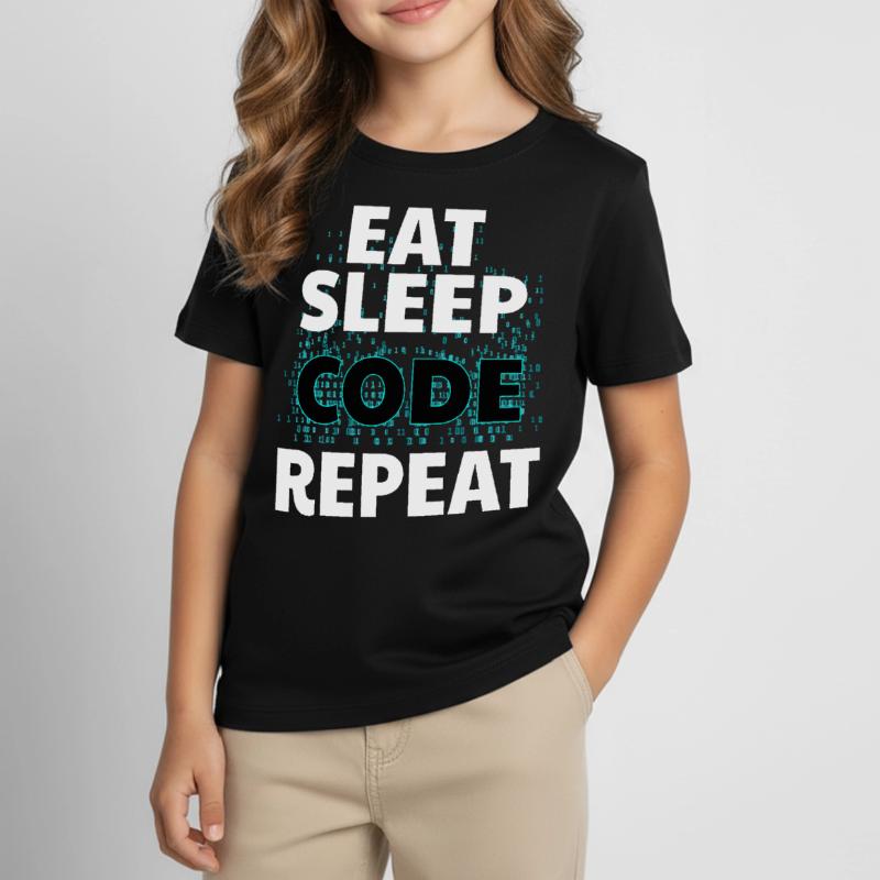 Eat Sleep Code Computer Science Programming Nerd Java Kids' T-Shirt