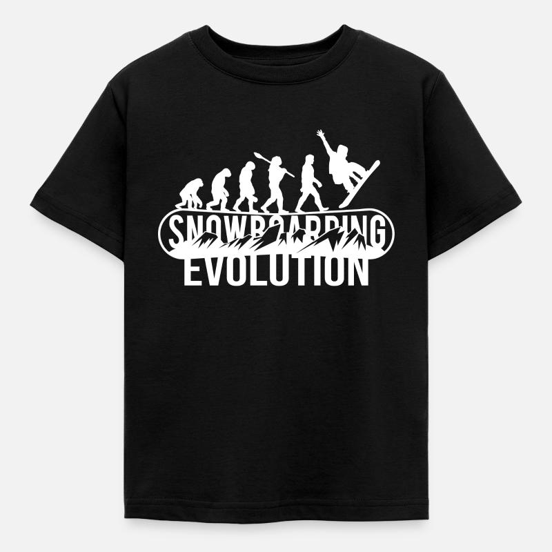 Snowboard - Evolution du snowboard - T-shirt Enfant - noir