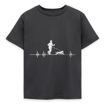 Le rythme cardiaque de Canicros - T-shirt Enfant - charbon - Devant - AI Model Kid Female (0cm)