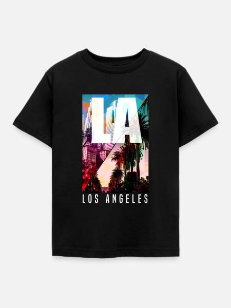 Los Angeles - Kinder T-Shirt - Schwarz