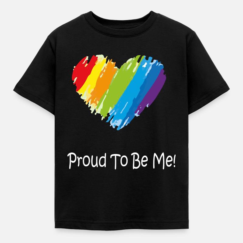 Gay Pride-gave - Børne-T-shirt - sort
