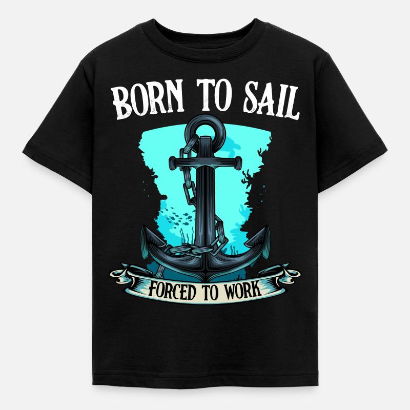 sailing - Kids' T-Shirt - black