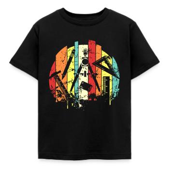 architecte - T-shirt Enfant - noir - Devant - AI Model Kid Female (0cm)