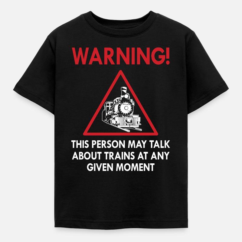 train - Kids' T-Shirt - black
