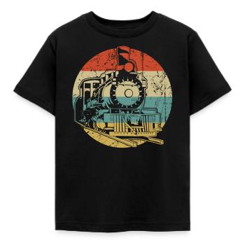 Zug - Kinder T-Shirt - Schwarz - Vorne - AI Model Kid Female (0cm)