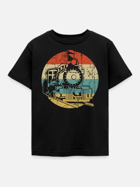 Zug - Kinder T-Shirt - Schwarz