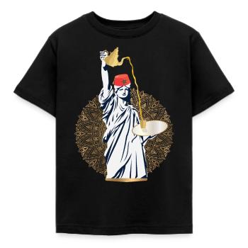 Moroccan Tea Pouring Moroccan Level - Atay - Kids' T-Shirt - black - Front - AI Model Kid Female (0cm)