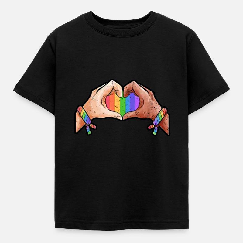 Gay Pride-gave - Børne-T-shirt - sort