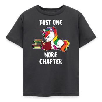 Licorne fille lire des livres dictons dires - T-shirt Enfant - charbon - Devant - AI Model Kid Female (0cm)