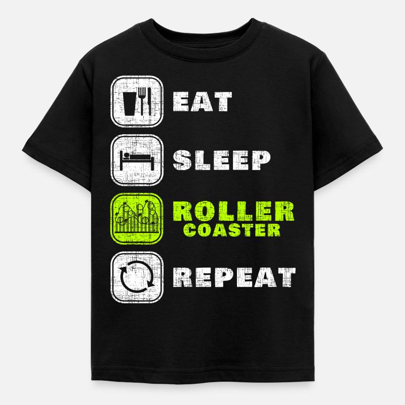 roller coaster - Kids' T-Shirt - black