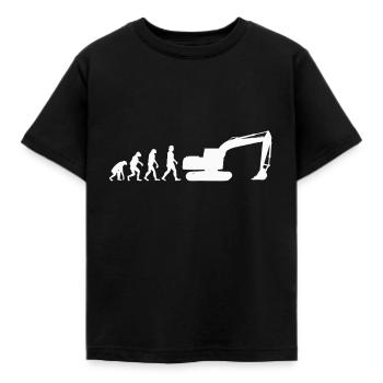 Evolution des dragues pour excavatrice - T-shirt Enfant - noir - Devant - AI Model Kid Female (0cm)