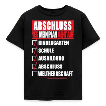 Ausbildung ABSCHLUSS Berufsabschluss Azubi Geselle - Kinder T-Shirt - Schwarz - Vorne - AI Model Kid Female (0cm)