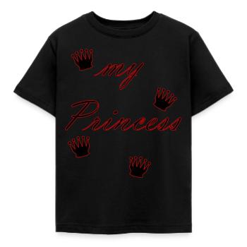 ma princesse - T-shirt Enfant - noir - Devant - AI Model Kid Female (0cm)
