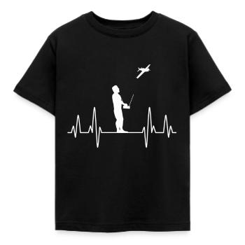 Modèle avion modèle avion - T-shirt Enfant - noir - Devant - AI Model Kid Female (0cm)