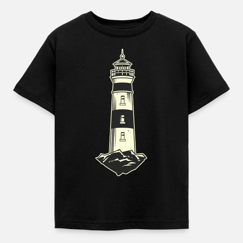 Lighthouse Lighthouse - Kids' T-Shirt - black