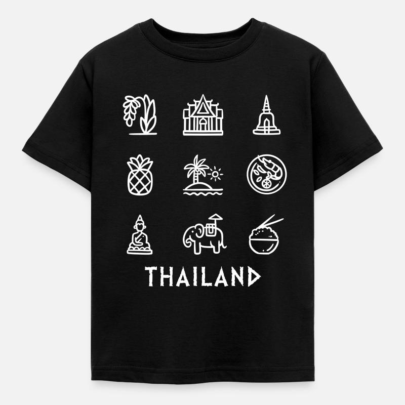 Thaïlande - T-shirt Enfant - noir