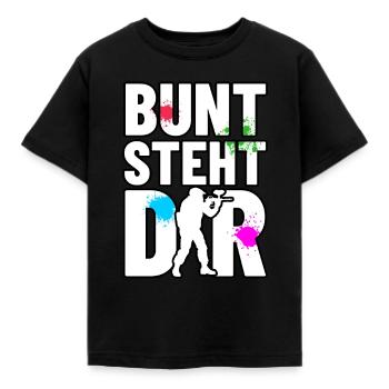 Paintball Stains - Chemise colorée de paintball - T-shirt Enfant - noir - Devant - AI Model Kid Female (0cm)