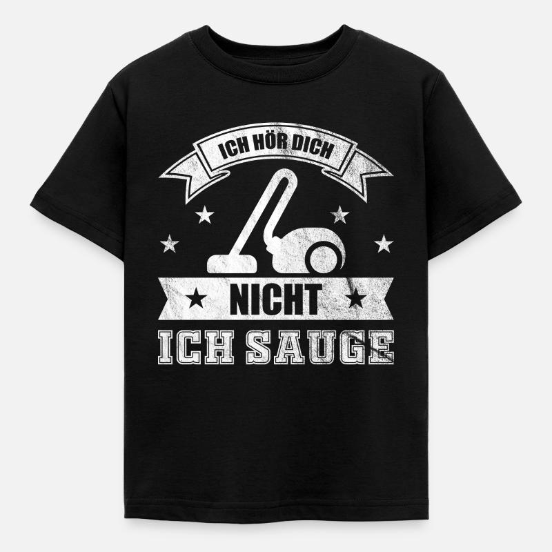Gebäudereiniger Staubsaugen Beruf Geschenk - Kinder T-Shirt - Schwarz