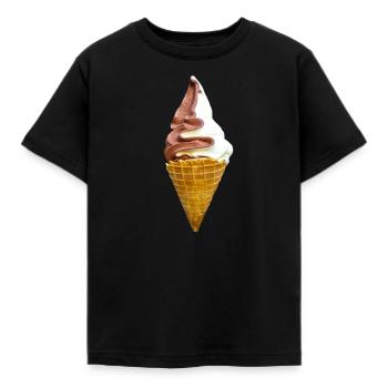 Glace douce - T-shirt Enfant - noir - Devant - AI Model Kid Female (0cm)