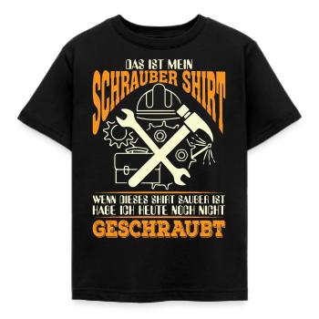 Schrauber - Kinder T-Shirt - Schwarz - Vorne - AI Model Kid Female (0cm)
