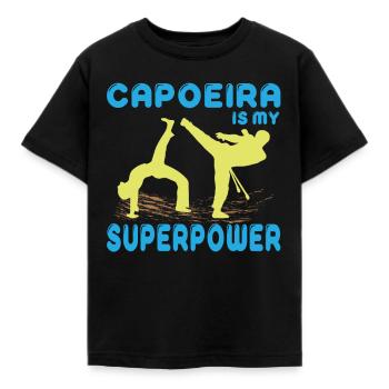 Capoeira arts martiaux combats danse Brésil cadeau - T-shirt Enfant - noir - Devant - AI Model Kid Female (0cm)
