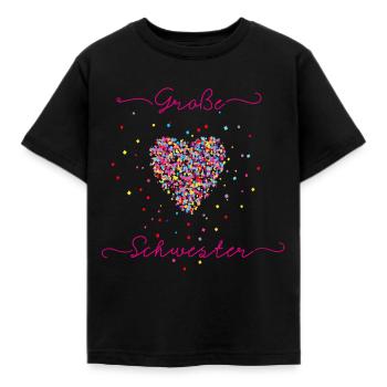 Kinder Große Schwester, Baby, Babyparty - Kinder T-Shirt - Schwarz - Vorne - AI Model Kid Female (0cm)