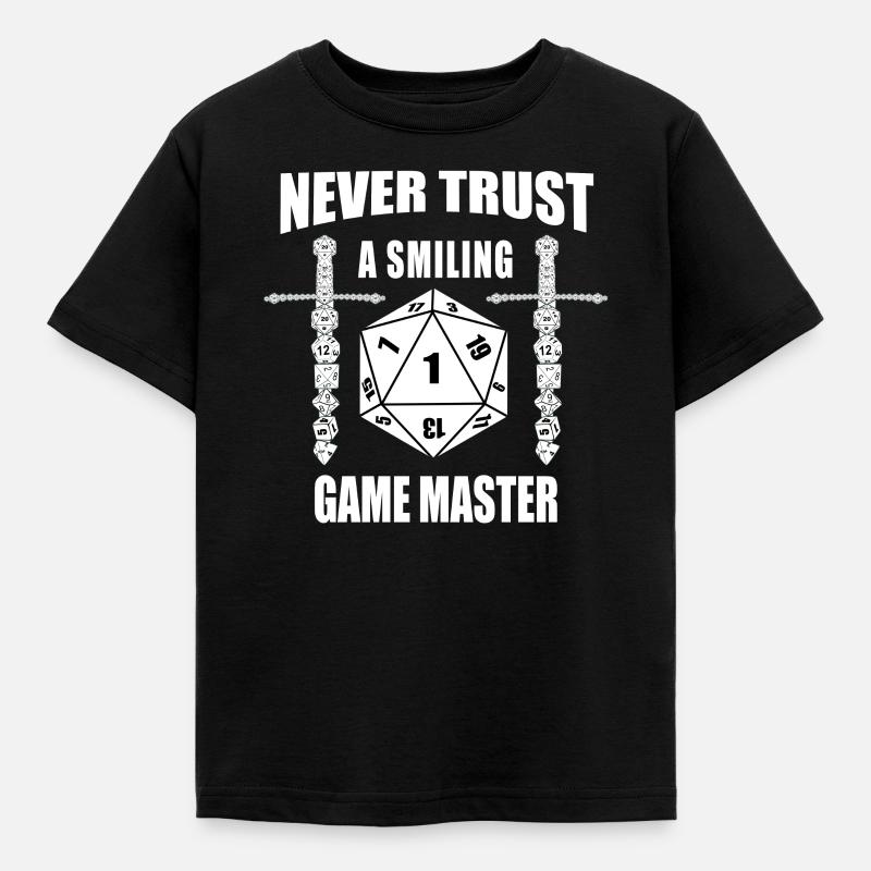RPG Cube W20 Cube Dice Dragons Trust - Kids' T-Shirt - black