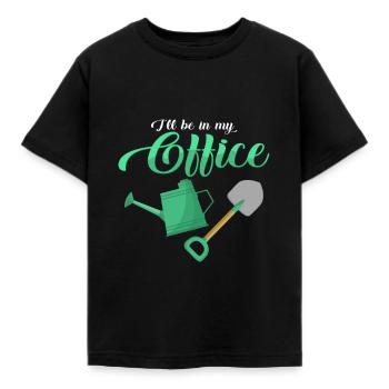 jardin - T-shirt Enfant - noir - Devant - AI Model Kid Female (0cm)