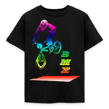 bmx - Kinder T-Shirt - Schwarz - Vorne - AI Model Kid Female (0cm)